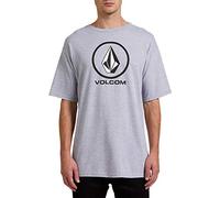 Volcom Camiseta Crisp Stone - Gris Jaspeado, Gris Jaspeado, Medium