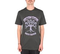 Volcom Camiseta Manga Corta Feeding Tree S/S Stealth Algodón Carbón Regular