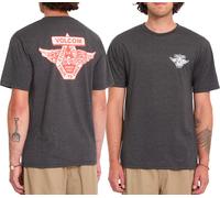 Volcom - Camisetas - Free Wheel Hth SS Tee Heather Black - Talla XL - Negro Negro XL