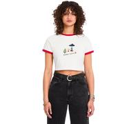 Volcom - Camisetas mujer - Fa Mickey Mason Tee Off White para Mujer - Talla M - Blanco Blanco M
