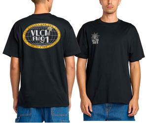 Volcom - Camisetas - Tune In SS Tee Antique Black - Talla M - Negro Negro M