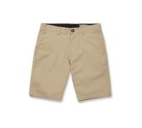 Volcom Chino elástico moderno Frickin para hombre, Almendra, 34W x 10L