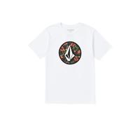 Volcom Circle Stone SST para Hombre, Blanco 324, Medium