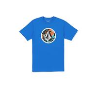 Volcom Circle Stone SST para Hombre, Color Azul Patriota, Azul Patriota, Large