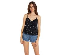 Volcom Coco Hey Bud Cami Top, Mujer, Black Combo, XL