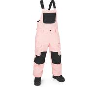 VOLCOM Creston 3d Stretch Bib Overall - Mujer - Rosa / Negro - talla XS- modelo 2025