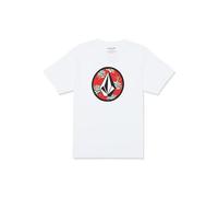 Volcom Crisp Stone - Camiseta de Manga Corta para Hombre, Blanco 424, Medium
