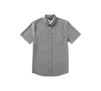 Volcom Everett Oxford-Camisa de Manga Corta para Hombre Abotonada, Negro 1, L