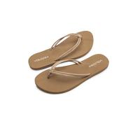 Volcom Forever and Ever Flip Flop Sandal - Soft Recliner Comfort Footbed, Chanclas Mujer, marrón Claro, 39 EU