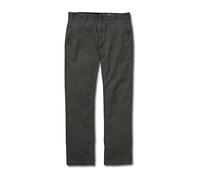 Volcom Frickin Modern Fit Stretch-Pantalones Chinos, Charcoal Heather 1, 46W / 32L para Hombre