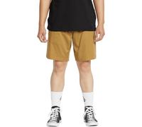 Volcom Frickin - Pantalón Corto Chino con Cintura elástica de 19 Pulgadas para Hombre, Caqui Oscuro, Medium