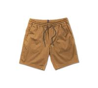 Volcom Frickin - Pantalón Corto Chino con Cintura elástica de 19 Pulgadas para Hombre, Caqui Oscuro, Medium