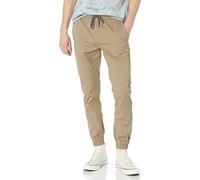Volcom Frickin Slim Jogger Pant Pantalones, Caqui, S para Hombre