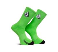 Volcom Full Stone - Calcetines (3 unidades), color verde eléctrico, talla única, ELG, Altoa única