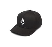 Volcom Gorra elástica Flexfit Full Stone béisbol, Negro, S/M para Hombre