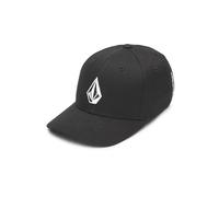 Volcom Gorra Full Stone Flexfit Hombre - Fitted Cap de Baseball Cerrado por atrás, con Visera Verano/Invierno Primavera Verano Otoño Invierno - S/M (54-57 cm) Negro