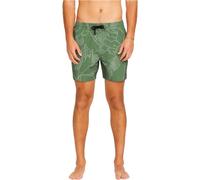 Volcom - Lido Print Trunk Boardshort 16" Light Olive - Talla S - Caqui Caqui S
