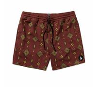 Volcom Lido Solid 16" Swim Surf Trunk Bañador para Hombre, Mahogany, Medium