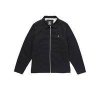 Volcom Lined Zip Garage Jacket Palm Drive Sherpa-Chaqueta de Garaje con Cremallera, Negro, M Hombres