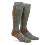 Volcom Heavy Weight Ski Sock Calcetines de esquí Pesados para Snowboard, Gris Jaspeado S5, Medium para Hombre