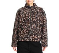 Volcom - Marcas - Wylding Out Sherpa W Animal Print para Mujer - Talla S - Beige Beige S