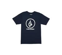 Volcom Men's Crisp Stone Navy Short Sleeve T Shirt L