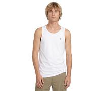 Volcom Men's Solid White Sleeveless Tank Top Shirt M