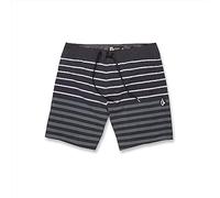 Volcom Mod-Tech 20" Boardshorts - 4-Way Stretch Swim Trunks with Cinch Fly and Quick-Dry Fabric Pantalones Cortos, Negro, 48 para Hombre