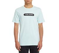 Volcom New Euro BSC SS Camiseta, Hombre, Resin Blue, Extra-Small