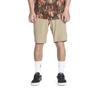 Volcom Pantalón Corto híbrido de Queroseno para Hombre, Caqui, 42