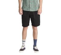 Volcom Pantalones Cortos Casual Hombre, Black-New, 30