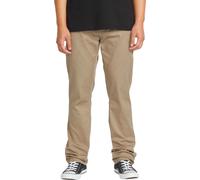 Volcom - Pantalones - Frickin Modern Stret Khaki - Talla 32 - Caqui Caqui 32