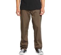 Volcom - Pantalones - Frickin Modern Stret Mushroom - Talla 32 - Marrón Marrón 32