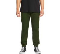 Volcom - Pantalones - Frickin Slim Jogger Dark Green - Talla S - Verde Verde S