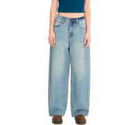 Volcom - Pantalones Mujer - Beeggy Denim Pants Dusty Blue Wash para Mujer - Talla 28 US - Azul Azul 28 US