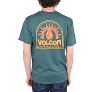 Volcom Playera Camiseta Manga Corta Verde Algodón T-Shirt Regular