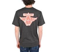 Volcom Playera Volcom Free Wheel Camiseta M S/S Gris Jaspeada Negra