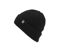 Volcom Power Beanie - Gorro de Invierno de Ajuste clásico con Etiqueta de Piedra Tejida, Color Negro, Talla única