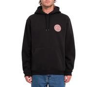 Volcom Sudadera de forro polar con capucha Volstoned para hombre, talla alta, Negro -, Small