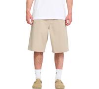 Volcom - Shorts de protección - Chillow Pleat Ew Chino Short 24 Light Khaki - Talla M - Beige Beige M