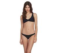 VOLCOM Simply Mesh Hipster Parte Inferior Bikini, Mujer, Black, XS