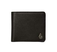 Volcom Slim Stone PU Wlt S Cartera, Hombre, Black