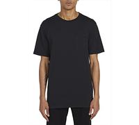 Volcom Solid S/S Pocket tee Camiseta de Manga Corta, Hombre, Black, L