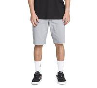 Volcom Vmonty Stretch Chino Short Pantalones Cortos, Gris, 46 para Hombre