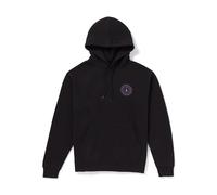Volcom Sudadera con Capucha de Forro Polar con Logotipo para Hombre, Interior Cepillado Suave, Ajuste clásico, Bolsillo Canguro, puños y Dobladillo Acanalados, Negro Po, Small