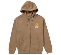 Volcom Sudadera de Forro Polar con Capucha y Cremallera para Hombre, Teca, Large