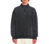 Volcom - Sudaderas - Single Stone Quarter Zip Light Acid Black de Algodón - Talla M - Gris Gris M