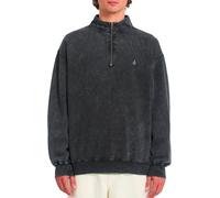 Volcom - Sudaderas - Single Stone Quarter Zip Light Acid Black de Algodón - Talla XL - Gris Gris XL