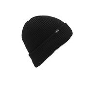 Volcom Sweep Beanie - Fleece Lined Knit Winter Hat with Roll Over Fit Boina, Negro, Talla única para Hombre