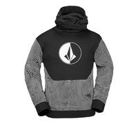 Volcom Usst Hydro Riding - Sudadera con Capucha para Hombre, Estampado Negro S5, L